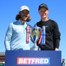Marcus Kinhult a Tommy Fleetwood Foto: GettyImages)