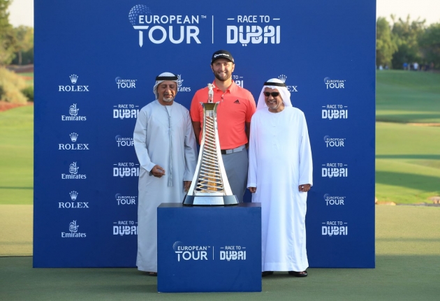 Jon Rahm vyhrál DP World Tour Championship (foto: GettyImages)