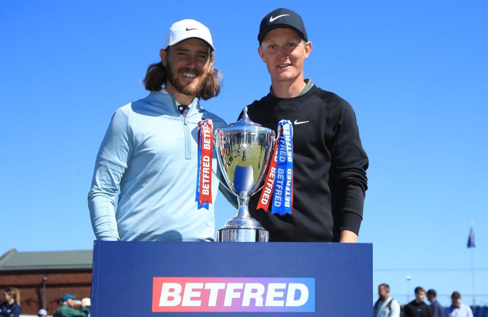 Marcus Kinhult a Tommy Fleetwood Foto: GettyImages)