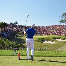 David Horsey na populární 16. jamce Himmerland Golf and Spa Resortu (Foto: GettyImages)