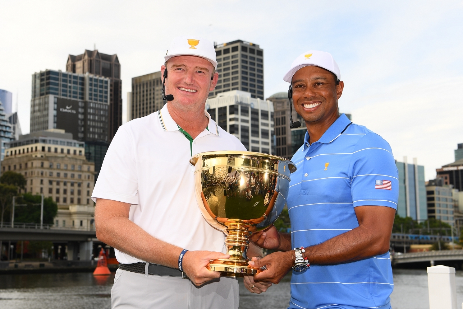 Ernie Els a Tiger Woods (Foto: GettyImages)